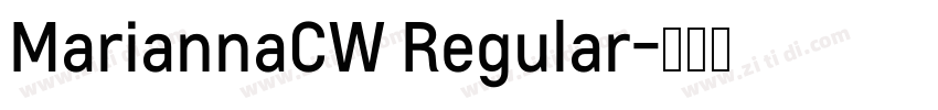 MariannaCW Regular字体转换